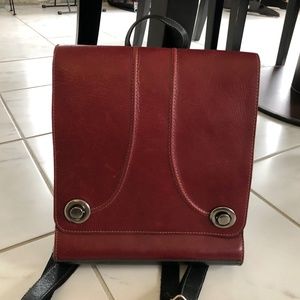 Leather back bag